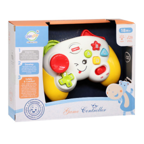 Gamepad cu lumină și sunet, galben