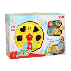 Сортер "Музыкальный барабан", желтый