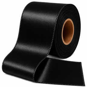 Panglica din satin WP (5,0/22m) - 39 Negru