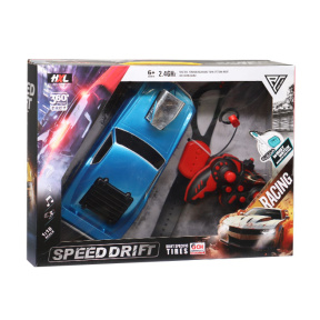 Mașină retro 1:18 cu telecomandă, albastră