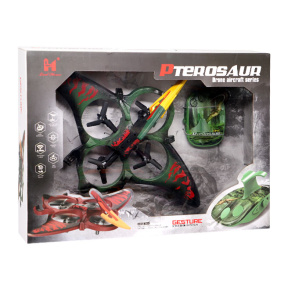 Дрон на радиоуправлении, зеленый