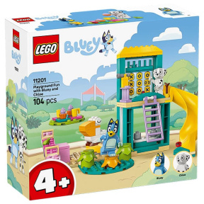 Constructor LEGO Bluey Distracție pe terenul de joacă cu Bluey și Chloe