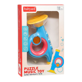 Trompetă roz cu lumină și sunet