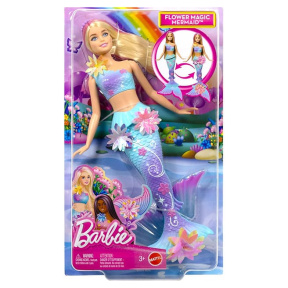 Păpușă Barbie "Sirenă cu flori magice"