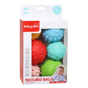 Набор текстурных мячиков, 6 шт.