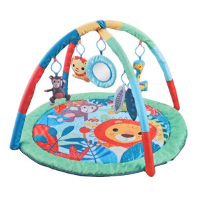 Детский развивающий коврик "Царство животных: Лес и Джунгли"