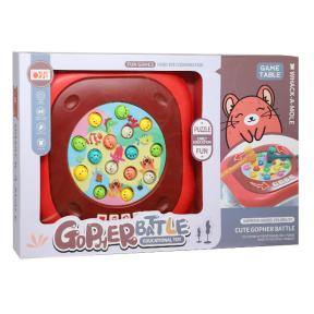 Столик игровой "Бей крота", красный