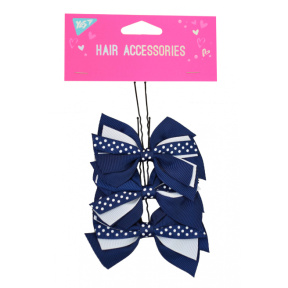 Набор шпилек YES для волос (3шт.) Синий бантик