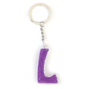 Breloc YES litera L violet