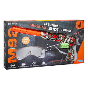 Pistol cu bile, negru-alb