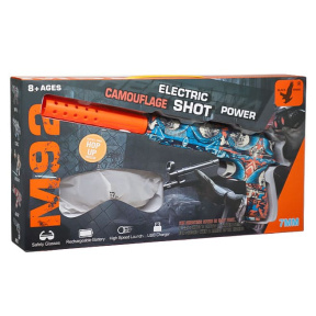 Pistol cu apă cu bile, albastru-roșu