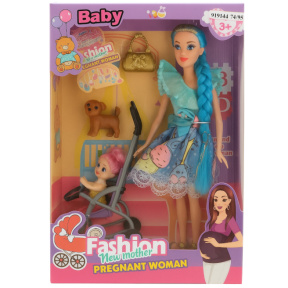 Кукла "Мама и малыш", с коричневой собакой