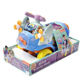 Толокар "Самолет Стич" со светом и звуком