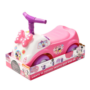 Толокар "Минни" со светом и звуком, розовый