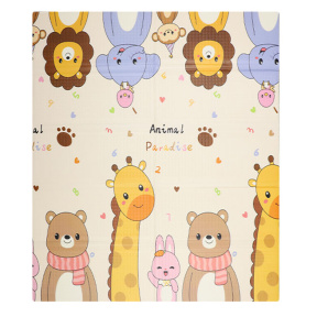 Складной коврик , 200 x 180 x 1.5, Жираф и Слон