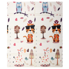 Складной коврик , 200 x 180 x 1.5, Тигр и Сова