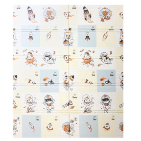 Складной коврик, 150x180x1,5, Кот и космос