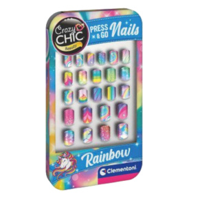 Setul de unghii false „Curcubeu”