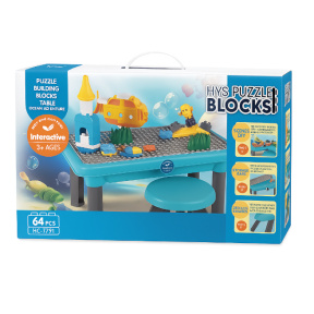 Masa de joc-constructor, 64 elemente