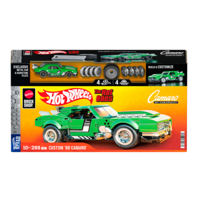 Set de construcții Mattel Brick Hot Wheels Speed Camaro - jucarenia.md