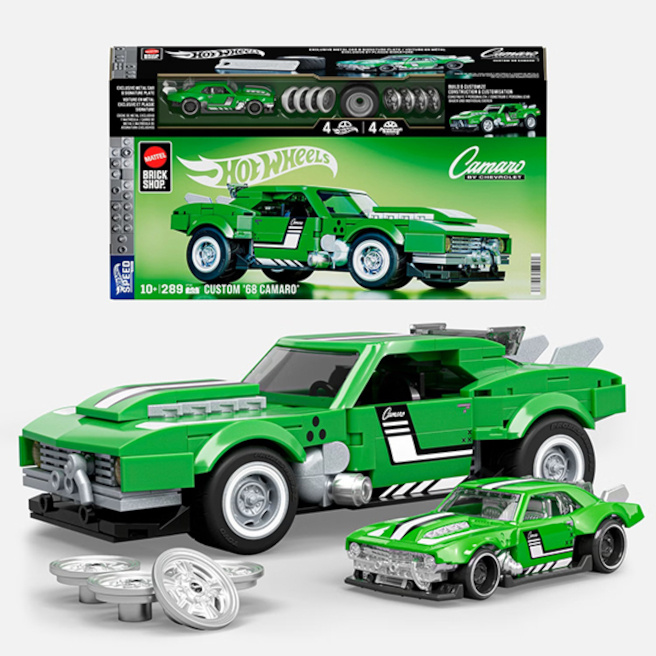 Set de construcții Mattel Brick Hot Wheels Speed Camaro - jucarenia.md
