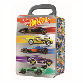 Cutie de depozitare pentru 18 mașini Hot Wheels argintiu, Mattel