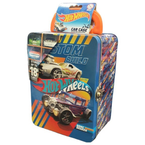 Бокс для хранения 18 машинок Hot Wheels синий, Mattel