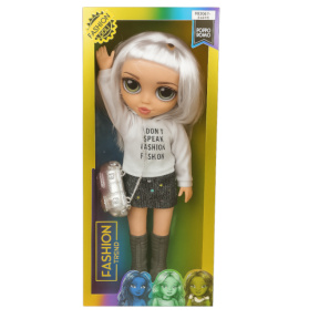 Păpușa cu păr blond, cu lumină și sunet