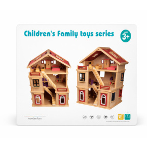 Căsuță pentru păpuși cu mobilier