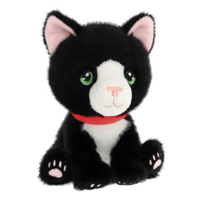 Мягкая игрушка Keeleco Kitty Love Кошечка 14 см черная