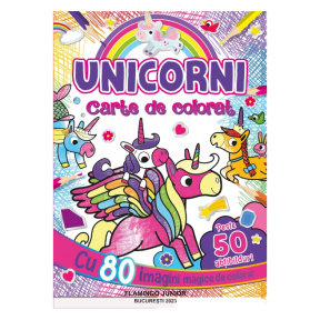 Unicorni - carte de colorat