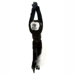 Jucărie de pluș Hanging Monkeys Maimuță Colobus, 50 cm