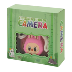 Детская цифровая камера Labubu, розовая