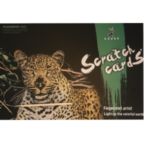 Set de gravuri colorate "Leopard"