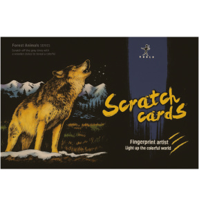 Set de gravuri colorate "Wolf"