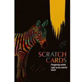 Set de gravuri colorate "Zebră"