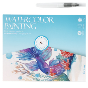 Set pictură acuarelă albastră