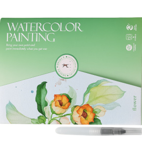 Set pictură acuarelă verde