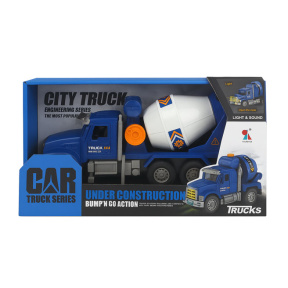 Betonieră cu lumină și sunet, albastră