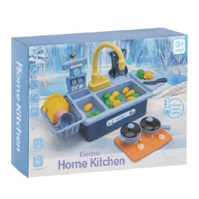 Набор Кухонная мойка с аксессуарами, голубая