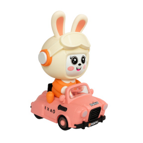 Кролик с персиковой машиной со свет. и звуком