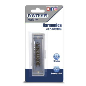 Muzicuță metalică Bontempi într-o husă