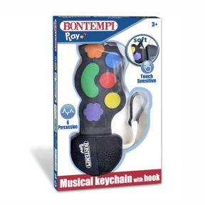 Jucărie muzicală Bontempi flexibilă pe breloc Tobe