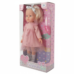 Кукла, розовая, 42 см