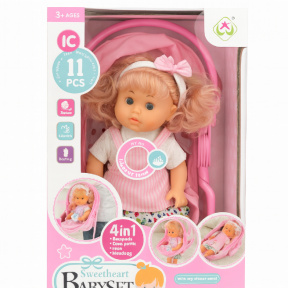 Papusa cu accesorii, 29 cm