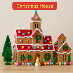 Set pentru crearea unei căsuțe de Crăciun