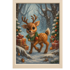 Рамка для фото-пазла 3D на Рождество