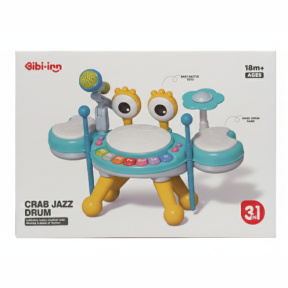 Tobe muzicale Crab, albastru