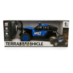 Машина 1:20 на пульте управления, аккумуляторная., 4 функции, синий