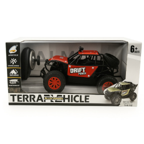 Машина 1:20 на пульте управления, аккумуляторная, 4 функции, красный